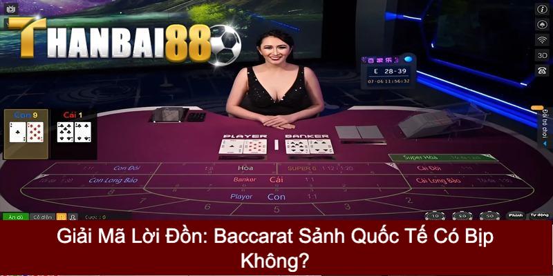 baccarat sảnh quốc tế có bịp không